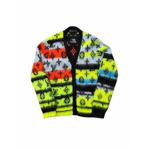 Size S - Louis Vuitton Virgil Monogram Mohair Cardigan